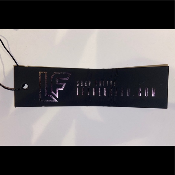 LF The Brand Black and White Medium Lounge Shorts - Picture 4 of 5